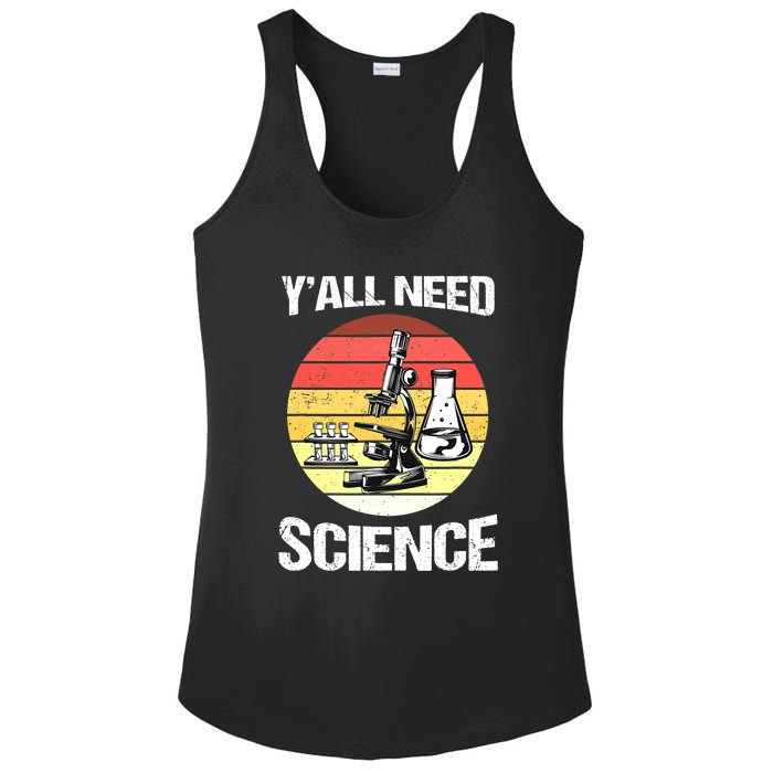 Back To School Y'all Need Science Teacher Ladies PosiCharge Competitor Racerback Tank