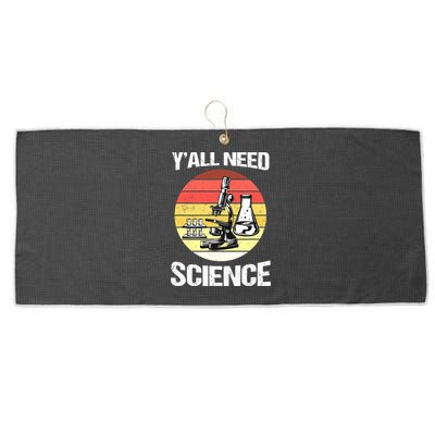 Back To School Y'all Need Science Teacher Large Microfiber Waffle Golf Towel