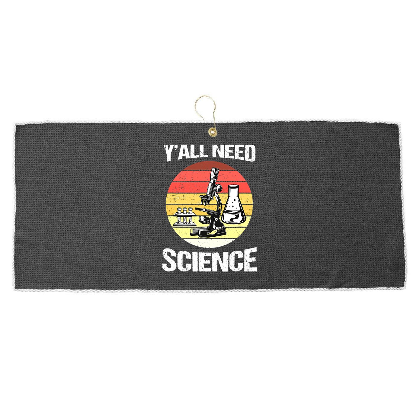 Back To School Y'all Need Science Teacher Large Microfiber Waffle Golf Towel