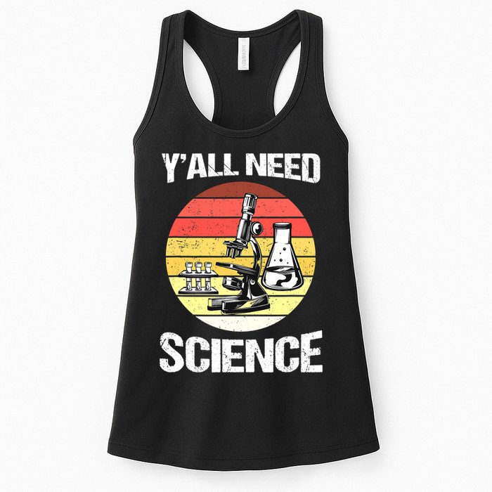 Back To School Y'all Need Science Teacher Womens Tank Top