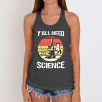 Back To School Y'all Need Science Teacher Women's Knotted Racerback Tank