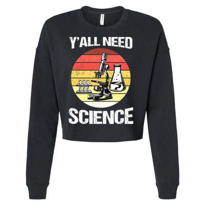 Back To School Y'all Need Science Teacher Cropped Pullover Crew