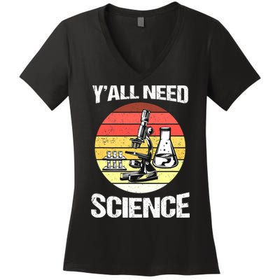 Back To School Y'all Need Science Teacher Women's V-Neck T-Shirt