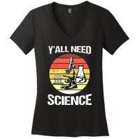 Back To School Y'all Need Science Teacher Women's V-Neck T-Shirt