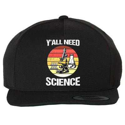 Back To School Y'all Need Science Teacher Wool Snapback Cap