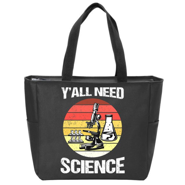 Back To School Y'all Need Science Teacher Zip Tote Bag