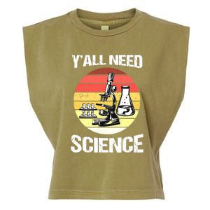 Back To School Y'all Need Science Teacher Garment-Dyed Women's Muscle Tee