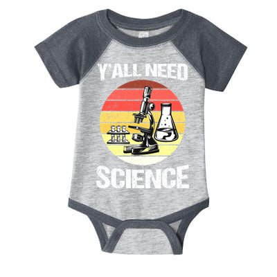 Back To School Y'all Need Science Teacher Infant Baby Jersey Bodysuit