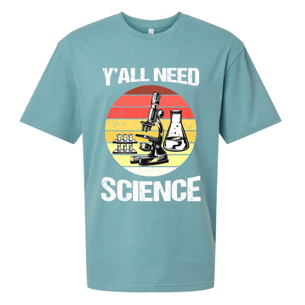 Back To School Y'all Need Science Teacher Sueded Cloud Jersey T-Shirt