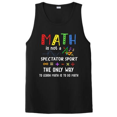 Back To School Math Is Not A Spectator Sport Math Teacher PosiCharge Competitor Tank