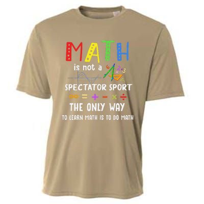 Back To School Math Is Not A Spectator Sport Math Teacher Cooling Performance Crew T-Shirt