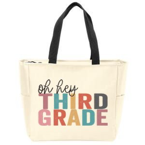 Back To School Students Teacher Oh Hey 3rd Third Grade Zip Tote Bag