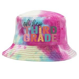 Back To School Students Teacher Oh Hey 3rd Third Grade Tie-Dyed Bucket Hat