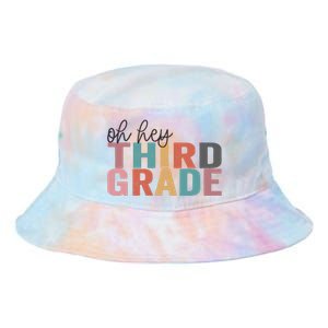 Back To School Students Teacher Oh Hey 3rd Third Grade Tie Dye Newport Bucket Hat