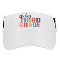 Back To School Students Teacher Oh Hey 3rd Third Grade Adult Drive Performance Visor