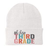 Back To School Students Teacher Oh Hey 3rd Third Grade Knit Cap Winter Beanie