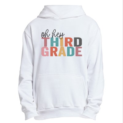 Back To School Students Teacher Oh Hey 3rd Third Grade Urban Pullover Hoodie