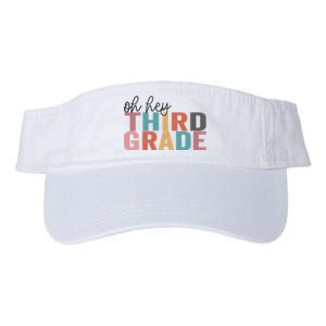 Back To School Students Teacher Oh Hey 3rd Third Grade Valucap Bio-Washed Visor