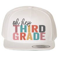 Back To School Students Teacher Oh Hey 3rd Third Grade Wool Snapback Cap