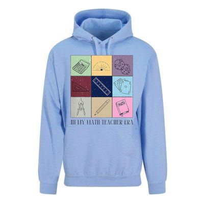 Back To School In My Math Teacher Era Retro Math Pi Day Unisex Surf Hoodie