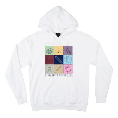 Back To School In My Math Teacher Era Retro Math Pi Day Hoodie