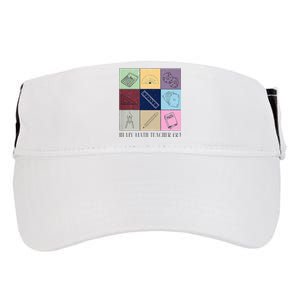 Back To School In My Math Teacher Era Retro Math Pi Day Adult Drive Performance Visor