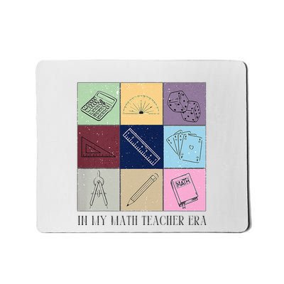 Back To School In My Math Teacher Era Retro Math Pi Day Mousepad