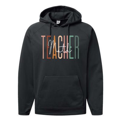 Back To School Its A Good Day To Do Math Teachers Performance Fleece Hoodie