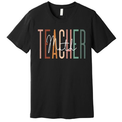 Back To School Its A Good Day To Do Math Teachers Premium T-Shirt