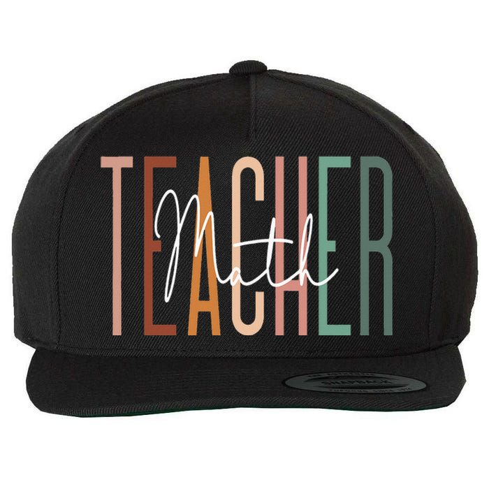 Back To School Its A Good Day To Do Math Teachers Wool Snapback Cap