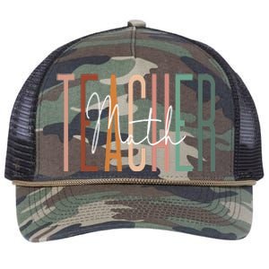 Back To School Its A Good Day To Do Math Teachers Retro Rope Trucker Hat Cap