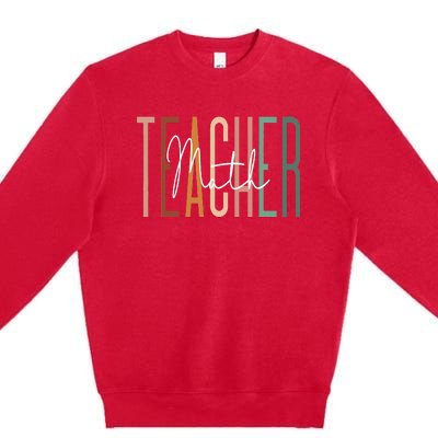 Back To School Its A Good Day To Do Math Teachers Premium Crewneck Sweatshirt