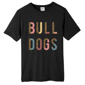 Bulldogs Team Spirit School Sports Fan Mascot Teacher Mom Gift Tall Fusion ChromaSoft Performance T-Shirt