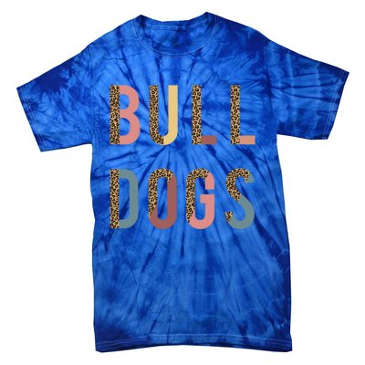 Bulldogs Team Spirit School Sports Fan Mascot Teacher Mom Gift Tie-Dye T-Shirt