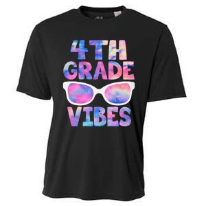 Back To School 4th Grade Vibes First Day Teacher Cooling Performance Crew T-Shirt