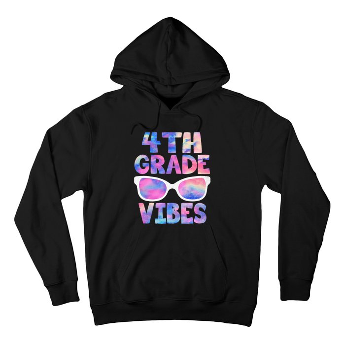 Back To School 4th Grade Vibes First Day Teacher Hoodie