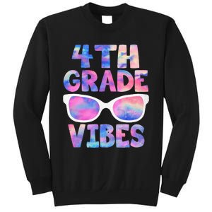 Back To School 4th Grade Vibes First Day Teacher Sweatshirt