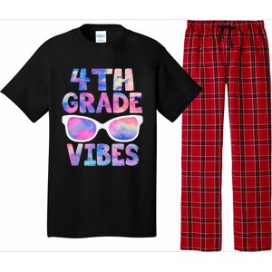 Back To School 4th Grade Vibes First Day Teacher Pajama Set