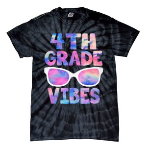 Back To School 4th Grade Vibes First Day Teacher Tie-Dye T-Shirt