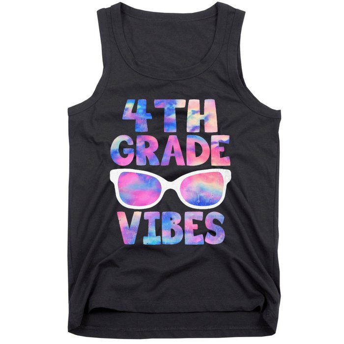 Back To School 4th Grade Vibes First Day Teacher Tank Top