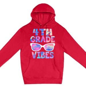 Back To School 4th Grade Vibes First Day Teacher Premium Pullover Hoodie