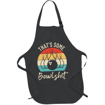 Bowling Thats Some Bowlshit Retro Bowling Lovers Bowler Apron