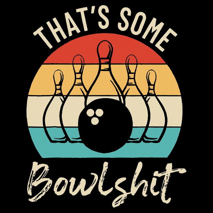 Bowling Thats Some Bowlshit Retro Bowling Lovers Bowler Impact Tech Backpack