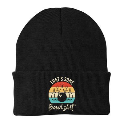 Bowling Thats Some Bowlshit Retro Bowling Lovers Bowler Beanie