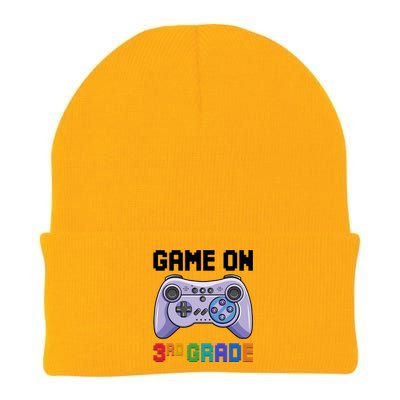 Back To School Game On 3Rd Grade Gaming First Day Of School Meaningful Gift Knit Cap Winter Beanie