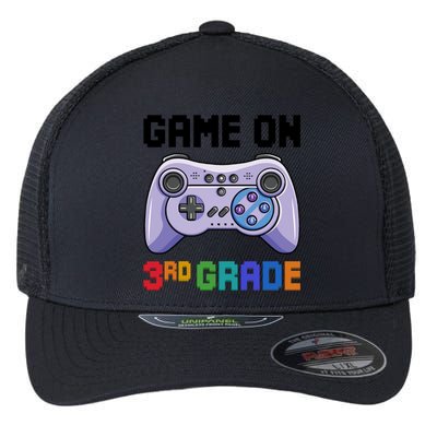 Back To School Game On 3Rd Grade Gaming First Day Of School Meaningful Gift Flexfit Unipanel Trucker Cap