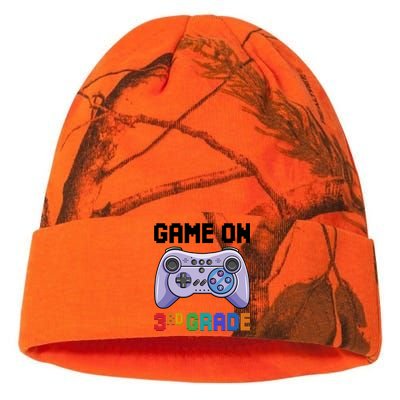 Back To School Game On 3Rd Grade Gaming First Day Of School Meaningful Gift Kati Licensed 12" Camo Beanie