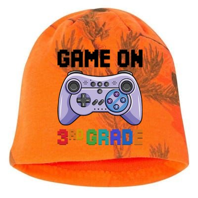 Back To School Game On 3Rd Grade Gaming First Day Of School Meaningful Gift Kati - Camo Knit Beanie