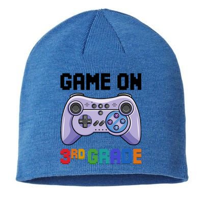 Back To School Game On 3Rd Grade Gaming First Day Of School Meaningful Gift Sustainable Beanie