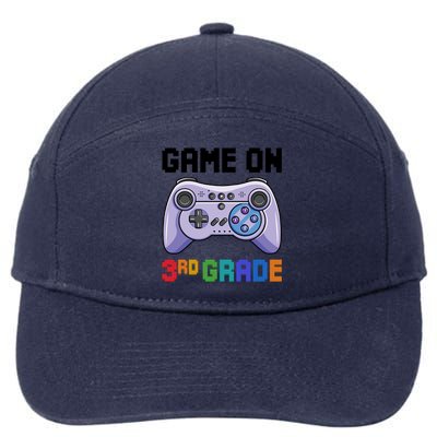 Back To School Game On 3Rd Grade Gaming First Day Of School Meaningful Gift 7-Panel Snapback Hat